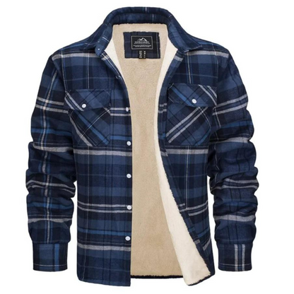 Dawson | Men's Sherpa Lined Plaid Shirt Jacket