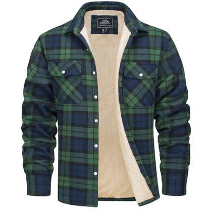 Dawson | Men's Sherpa Lined Plaid Shirt Jacket