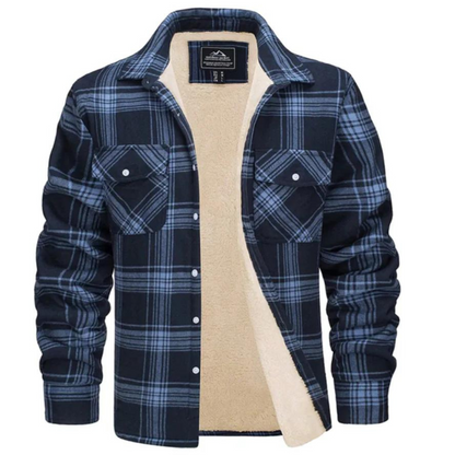 Dawson | Men's Sherpa Lined Plaid Shirt Jacket