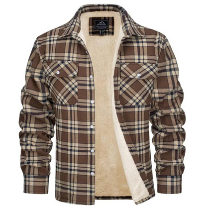 Dawson | Men's Sherpa Lined Plaid Shirt Jacket