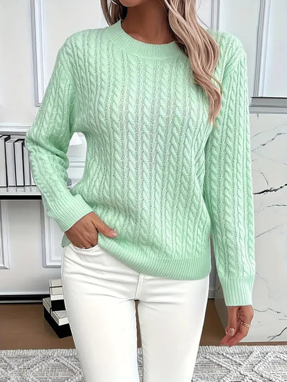 Dianna | Women's Long Sleeve Cable Knit Jumper