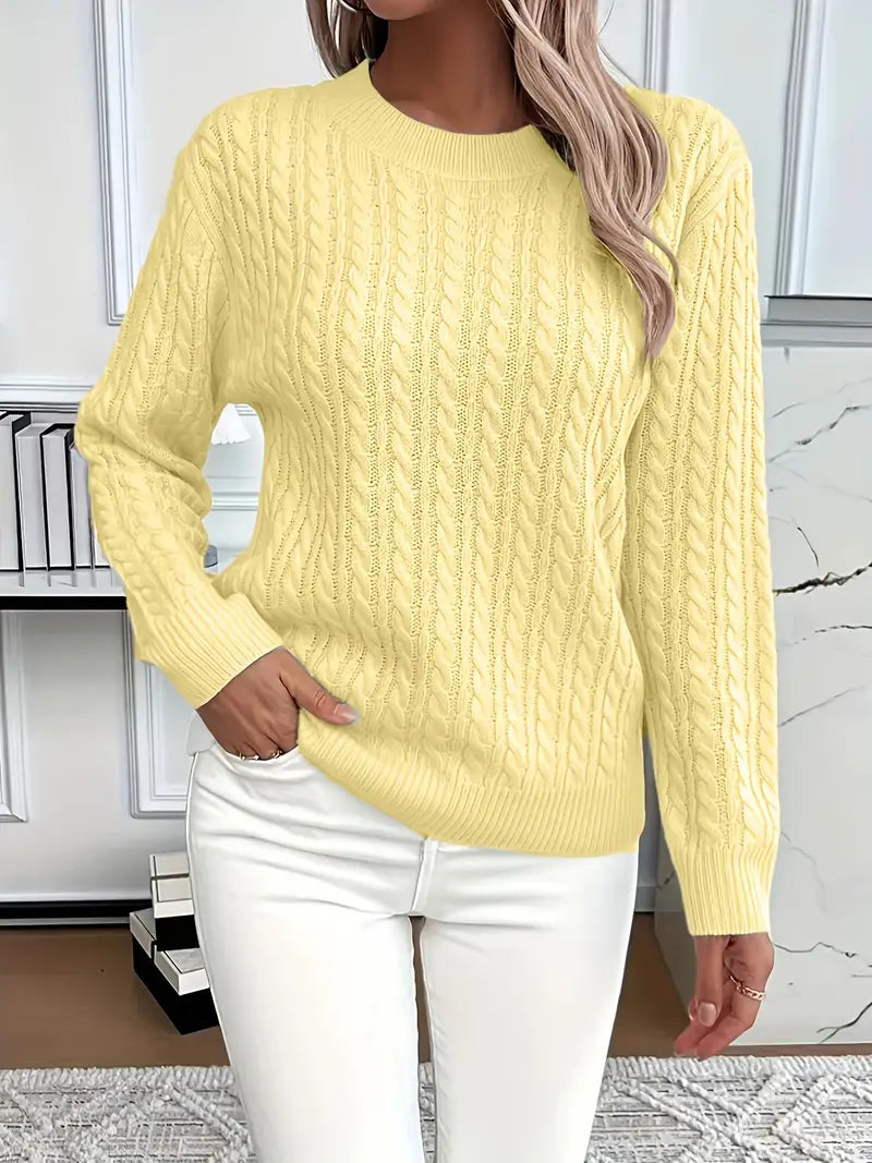 Dianna | Women's Long Sleeve Cable Knit Jumper