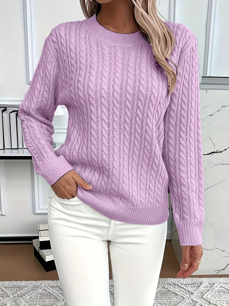 Dianna | Women's Long Sleeve Cable Knit Jumper