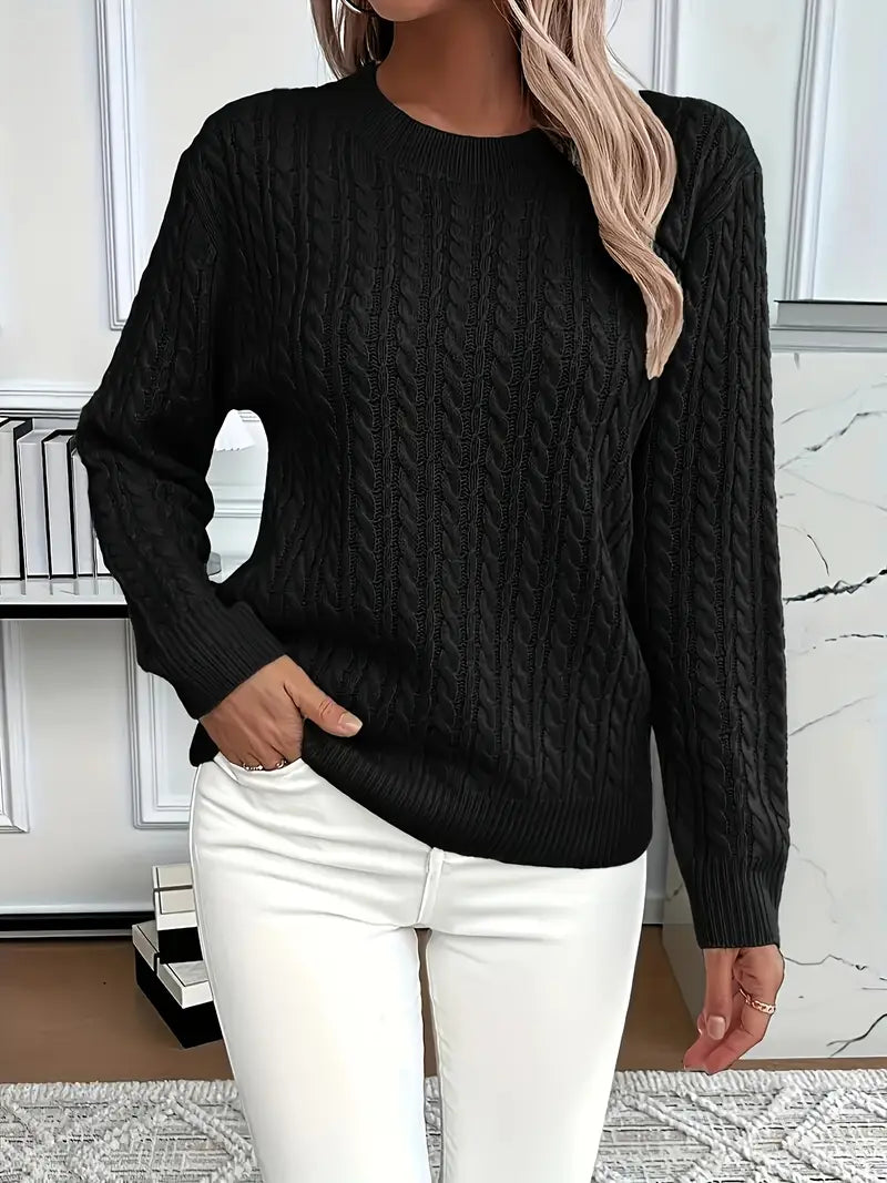 Dianna | Women's Long Sleeve Cable Knit Jumper