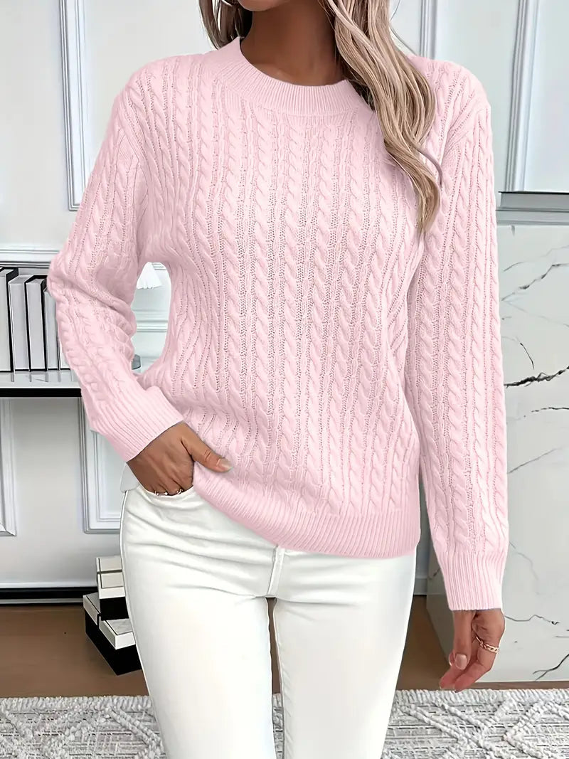 Dianna | Women's Long Sleeve Cable Knit Jumper
