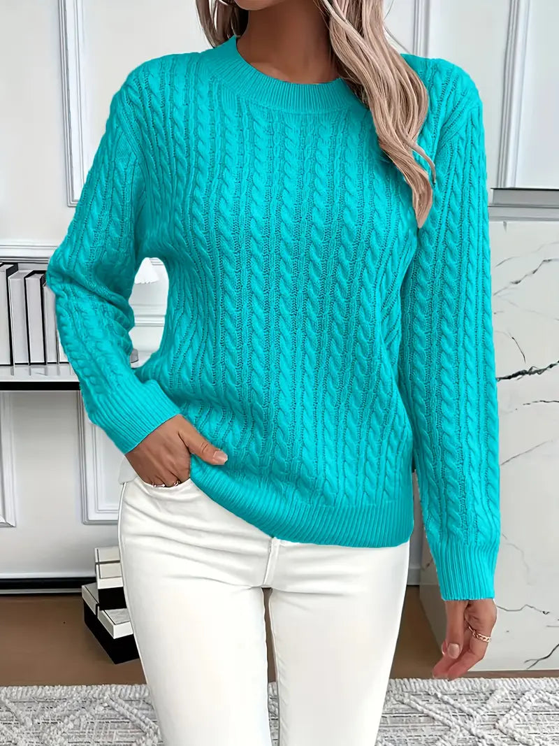 Dianna | Women's Long Sleeve Cable Knit Jumper
