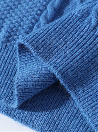 Edmund | Men's Cable Knit Crew Neck Jumper
