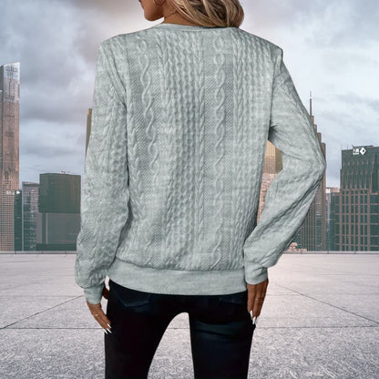Emily | Women's Cable Knit Zip Up Jumper