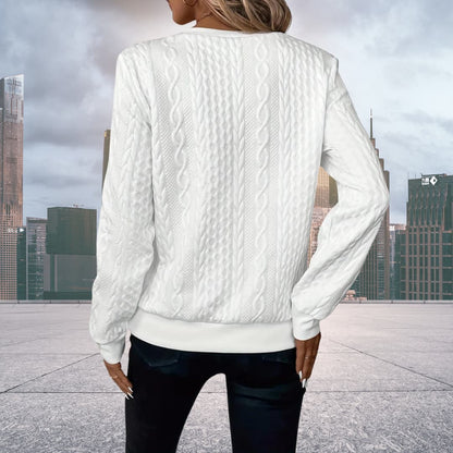 Emily | Women's Cable Knit Zip Up Jumper