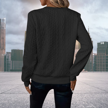 Emily | Women's Cable Knit Zip Up Jumper