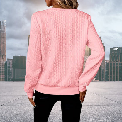 Emily | Women's Cable Knit Zip Up Jumper