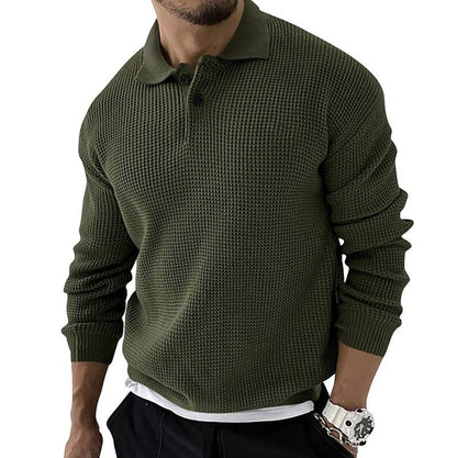 Geoffrey | Men's Button-Down Polo Jumper