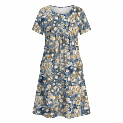 Fleur | Floral Print Summer Vacation Midi Sundress