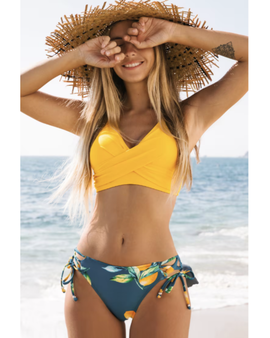 Sophiaa | Vibrant Color Two Piece Swimsuit