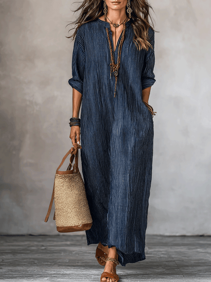 Indigo | Loose Fit Boho Spring Maxi Dress