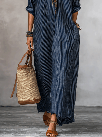 Indigo | Loose Fit Boho Spring Maxi Dress