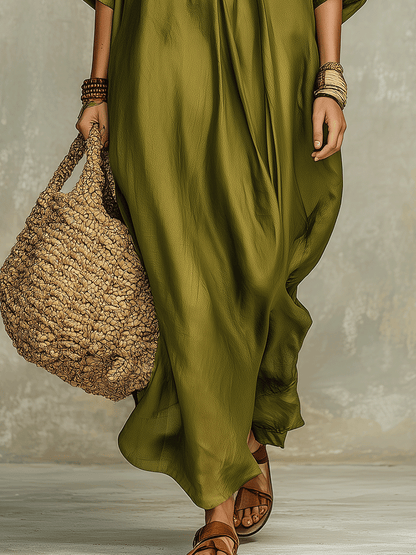 Olive | Relaxed Boho Beach Spring Maxi Dress