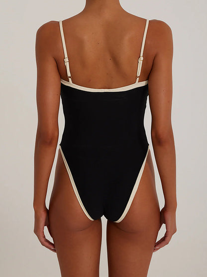 Bloc | Chic Square Neck One Piece Swimsuit
