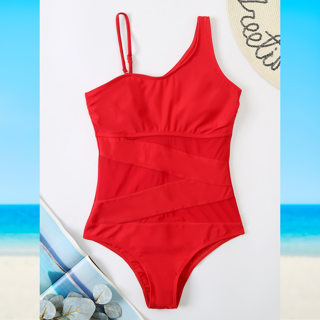 Hannah | Chic One Shoulder One Piece Swimsuit