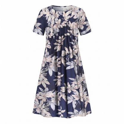 Fleur | Floral Print Summer Vacation Midi Sundress