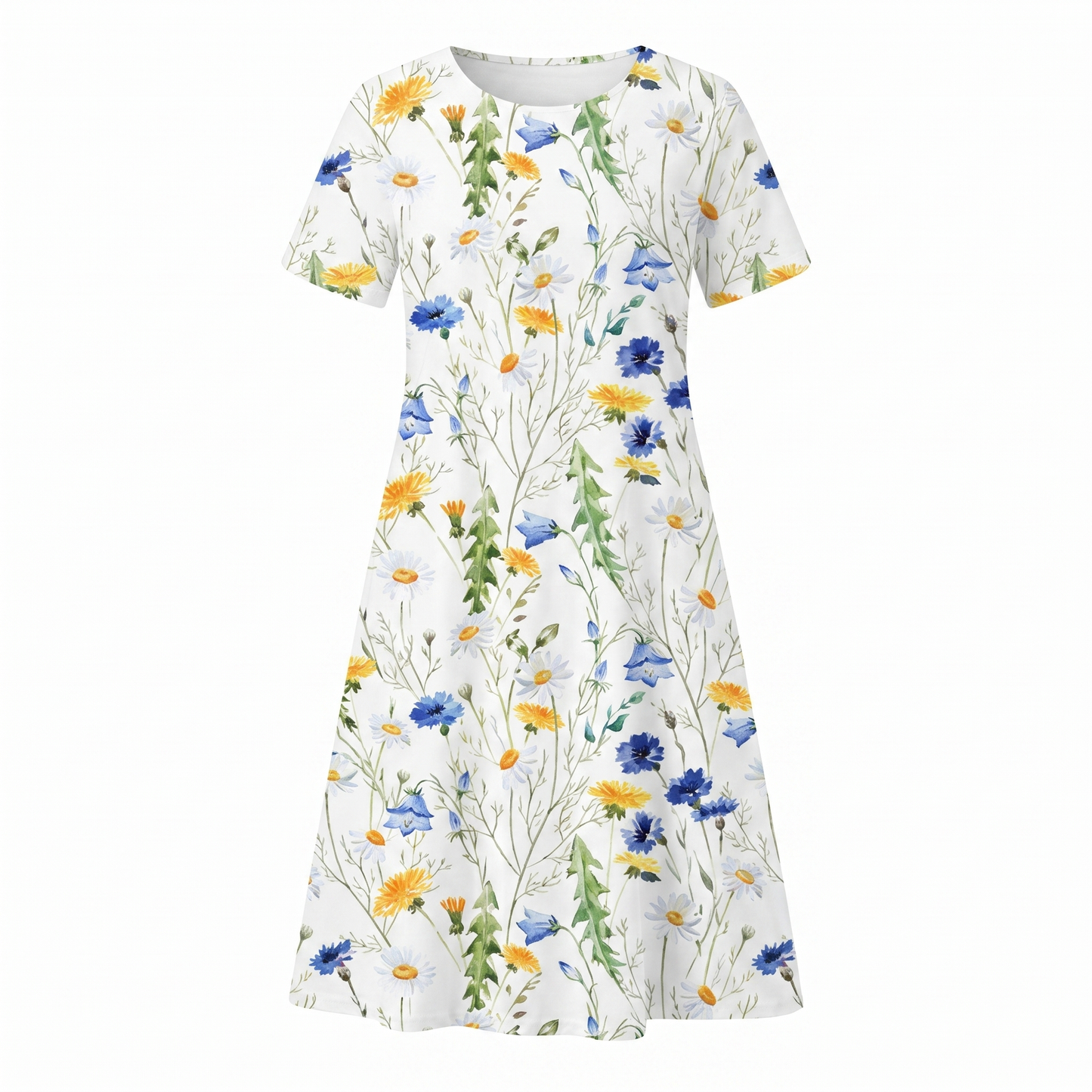 Fleur | Floral Print Summer Vacation Midi Sundress