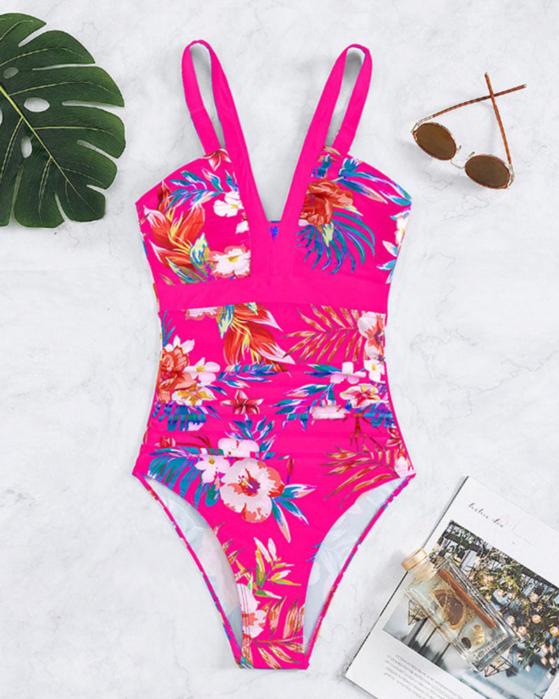 Iya | Floral Elegant One Piece Swimsuit