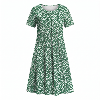 Fleur | Floral Print Summer Vacation Midi Sundress
