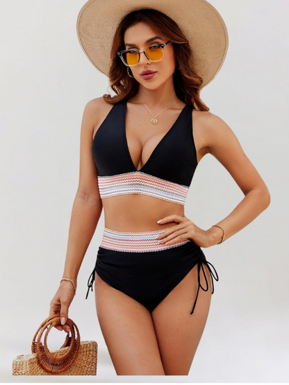 Lidia | High Waist Tummy Control Two Piece Swimsuit