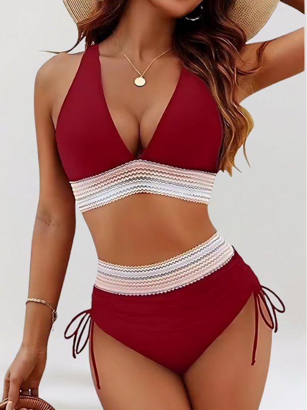 Lidia | High Waist Tummy Control Two Piece Swimsuit