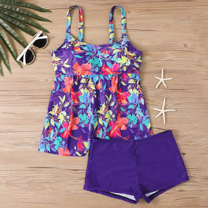 Abi | Chic Tummy Control Tankini Two Piece Swimsuit