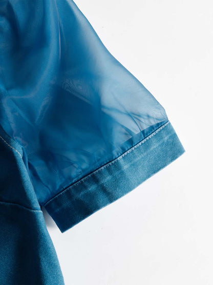 Orga | Button Front Vacation Denim Maxi Dress