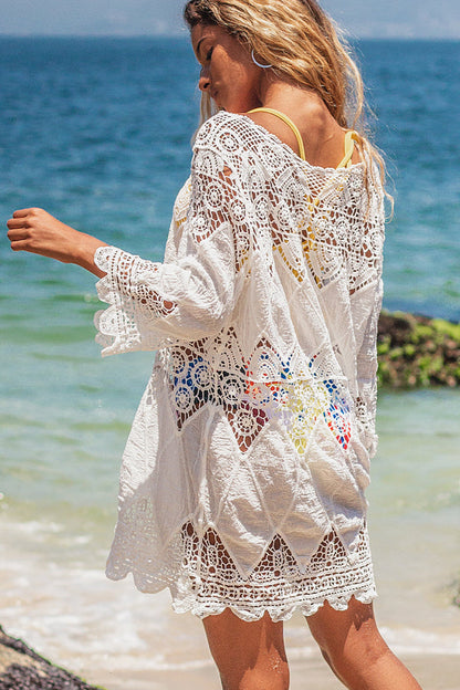 Sienna | Round Neck Ethnic Print Cover Up Beach Dress