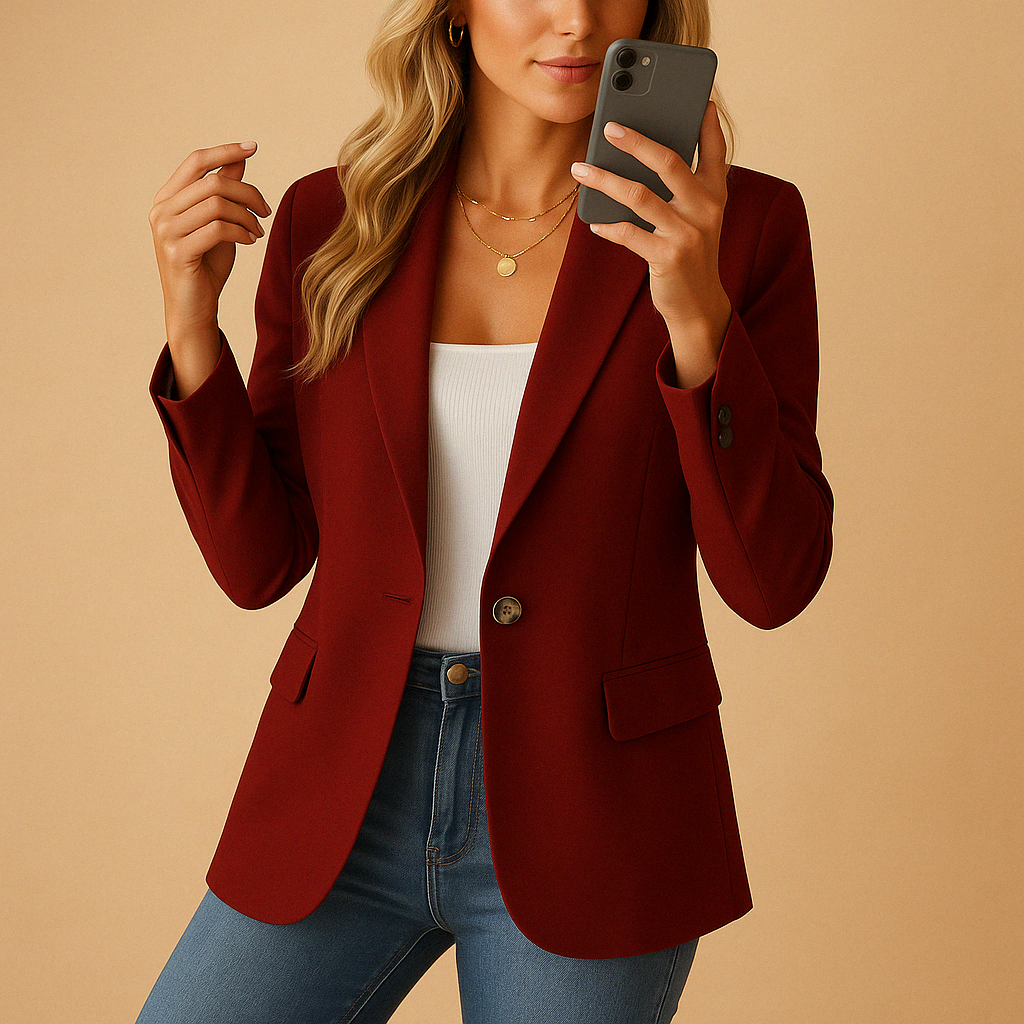 Ivy | Women's Single-Breasted Notch Lapel Blazer