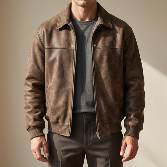 Jacob | Men's Genuine Lambskin Leather Jacket