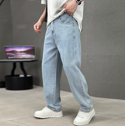 Rupert | Washed Grey Loose Fit Straight Leg Jeans