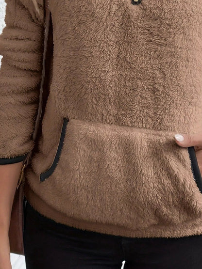 Joyce | Women's Half-Zip Fuzzy Jumper