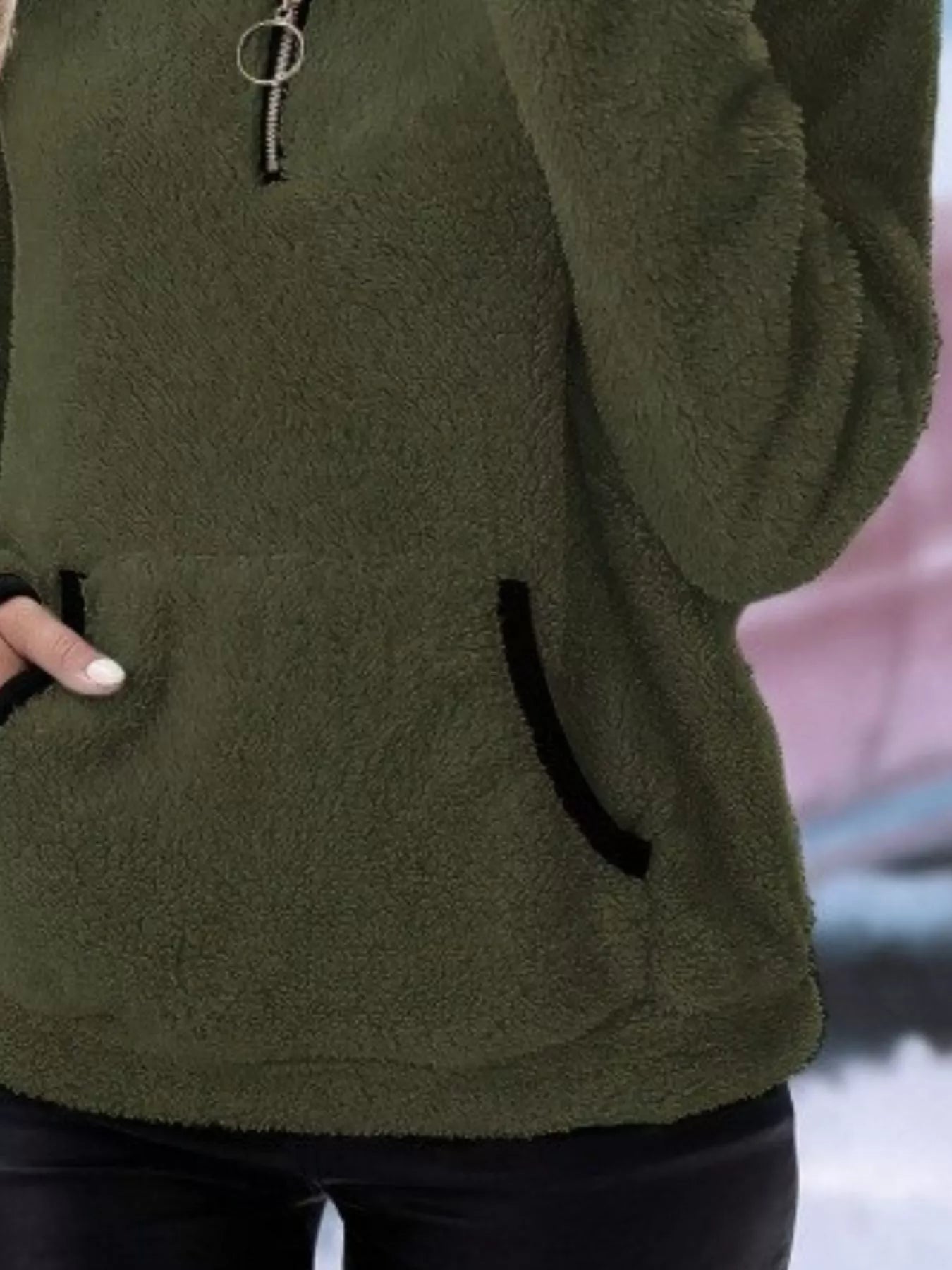 Joyce | Women's Half-Zip Fuzzy Jumper
