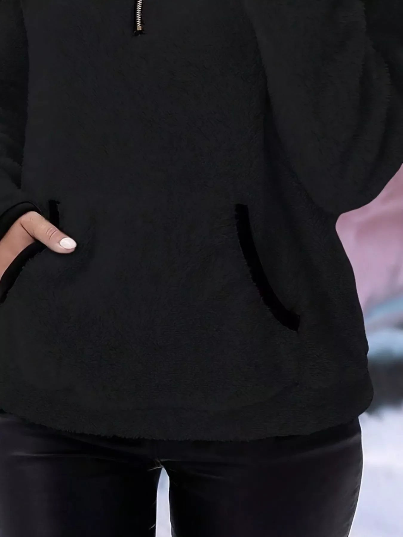 Joyce | Women's Half-Zip Fuzzy Jumper