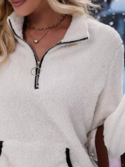 Joyce | Women's Half-Zip Fuzzy Jumper