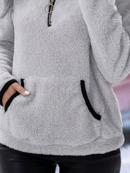 Joyce | Women's Half-Zip Fuzzy Jumper