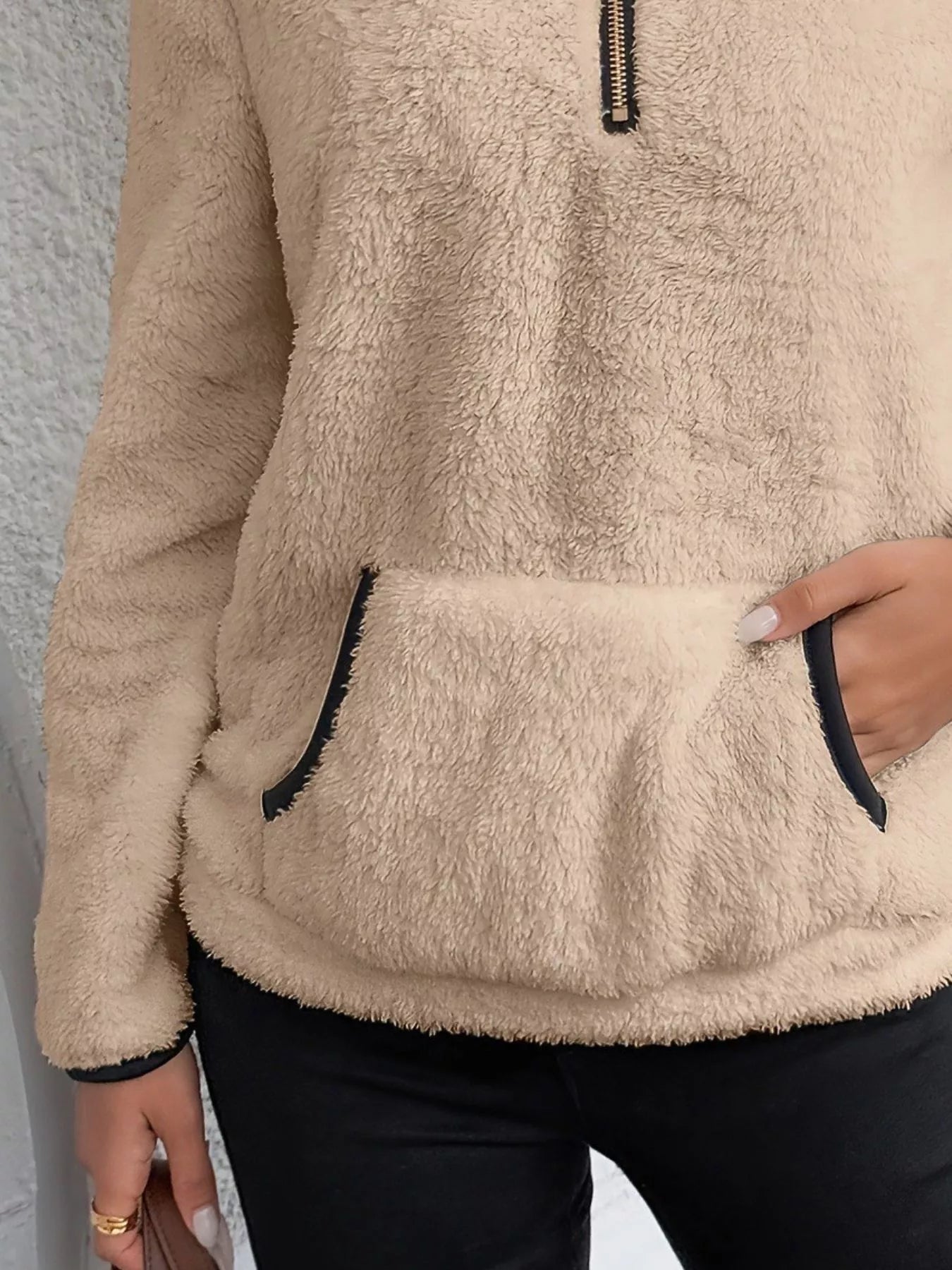 Joyce | Women's Half-Zip Fuzzy Jumper