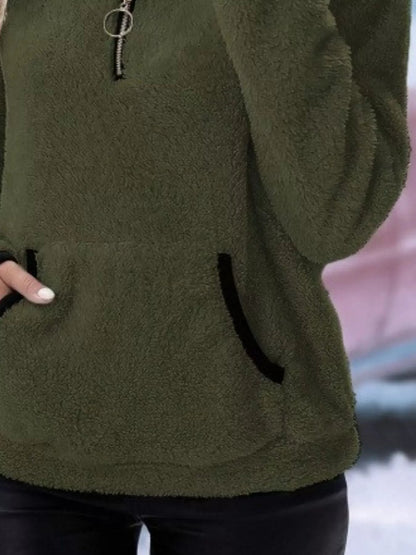 Joyce | Women's Half-Zip Fuzzy Jumper
