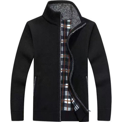 Kaleb | Men's Stand Collar Full Zip Jacket