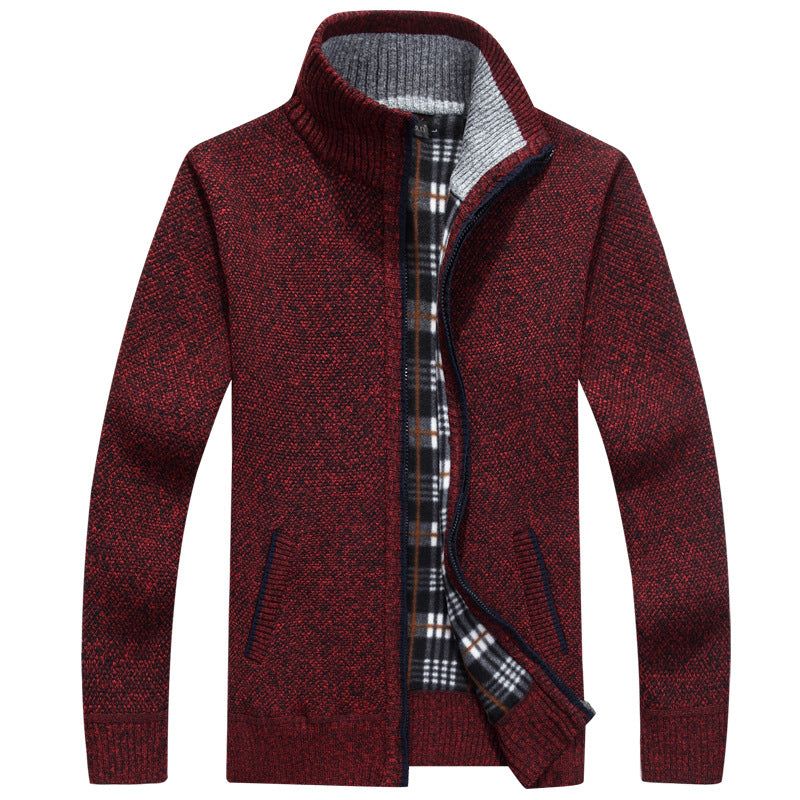 Kaleb | Men's Stand Collar Full Zip Jacket