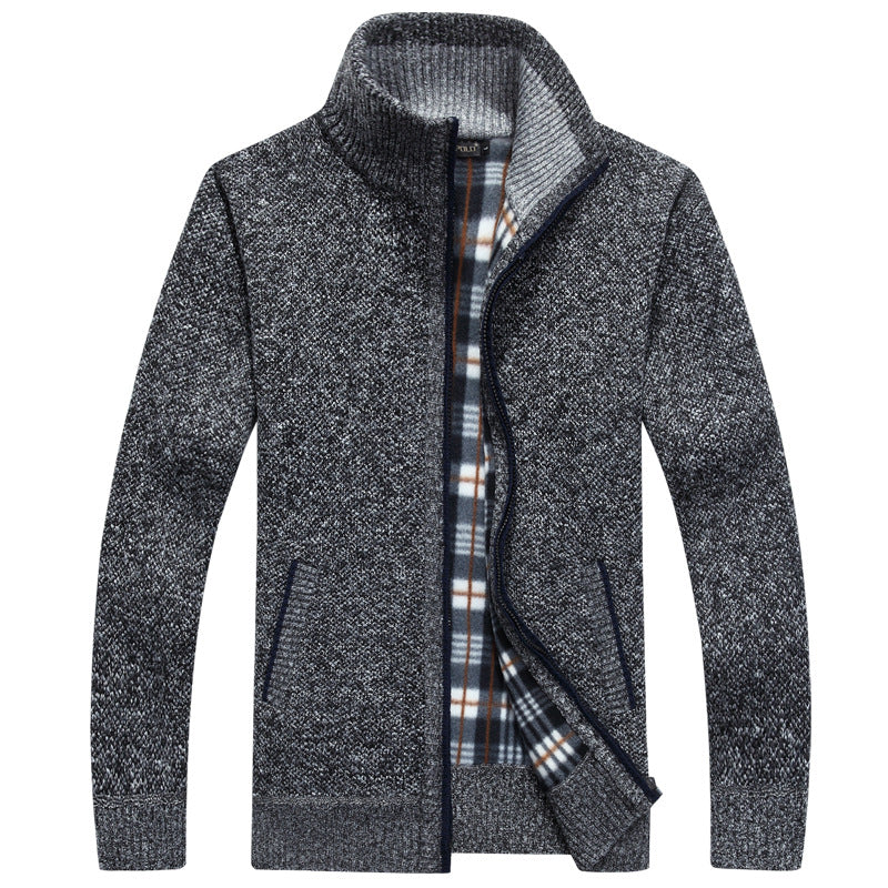 Kaleb | Men's Stand Collar Full Zip Jacket