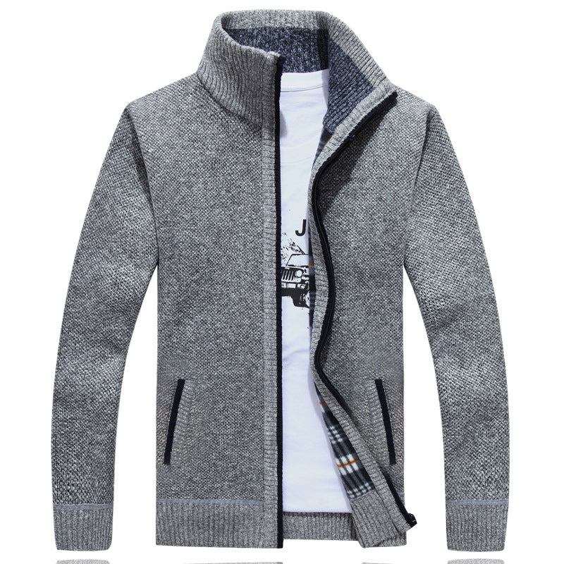 Kaleb | Men's Stand Collar Full Zip Jacket