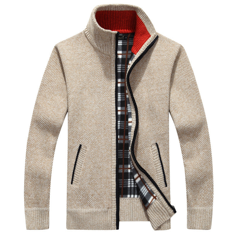 Kaleb | Men's Stand Collar Full Zip Jacket