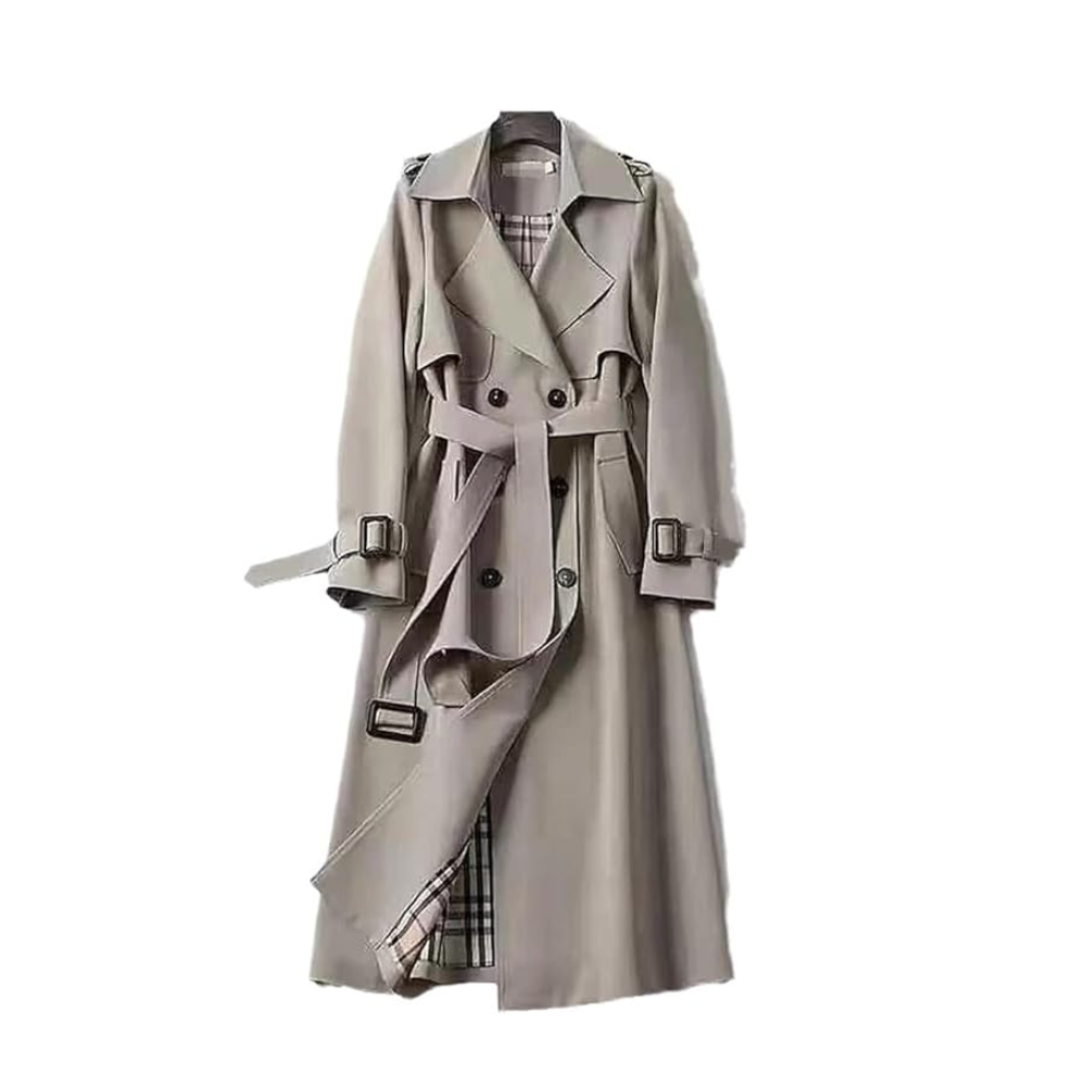 Kristin | Women's Belted A-Line Long Trench Coat