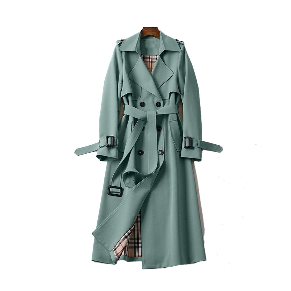 Kristin | Women's Belted A-Line Long Trench Coat