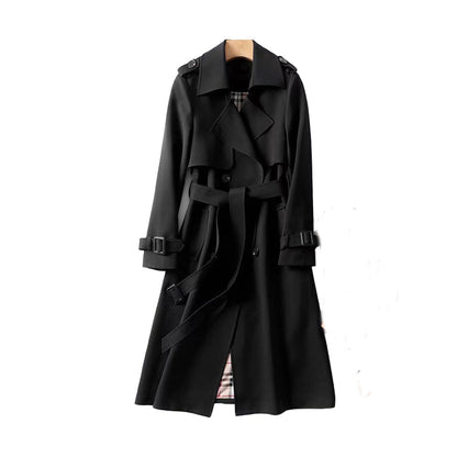 Kristin | Women's Belted A-Line Long Trench Coat